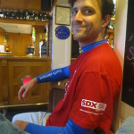 Looking quite cheeful about it all!