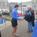 Derobing for the swim.